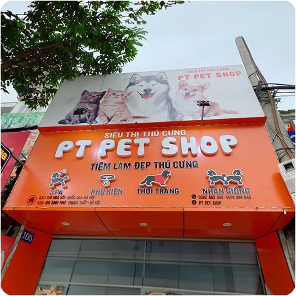 Mẫu bảng hiệu pet shop thú cưng đẹp nhất