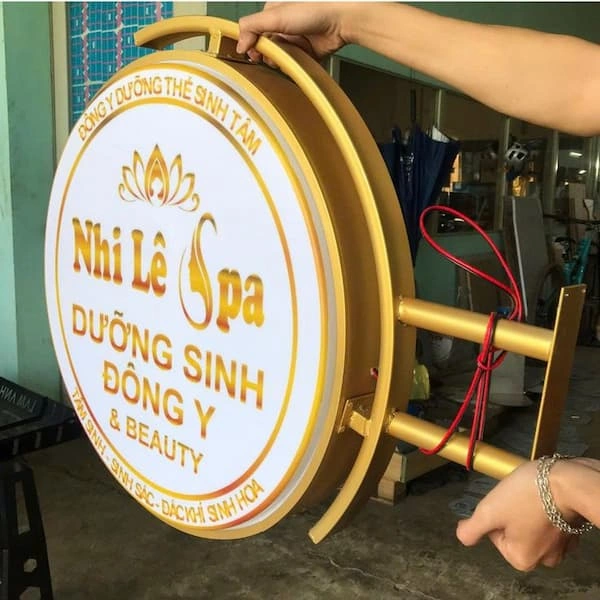 Biển hộp mica không viền